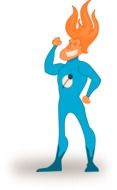 superhero cartoon drawing