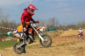 motocross in countryside