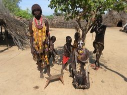 photo of the tribe in Ethiopia