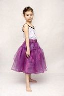 little girl in dress for ballet dance