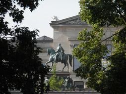 The Grand statue of Frederick Wilhelm 4, germany, munich