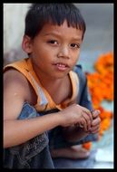 asian boy face portrait