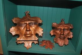 leaf people art mask