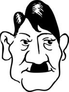 adolf hitler caricature drawing