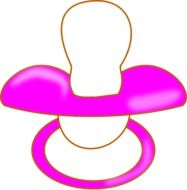 graphic image of a pink pacifier