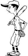 baseball player caricature drawing