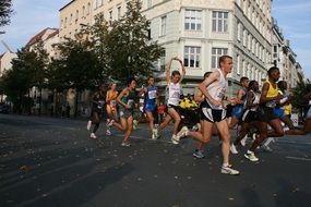 runners marathon in Berlin