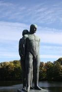 statue man art oslo