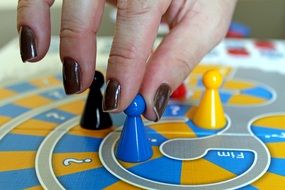 picture of game board playing