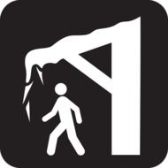 sign the threat of falling icicles from the roof