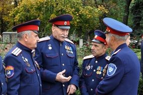 meeting of the Cossacks in the form