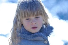 little cute girl blonde
