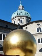 golden ball of Salzburg cathedral