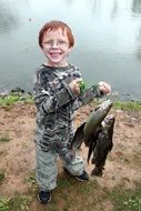 Boy with the two fishes