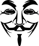 clipart of vendetta mask