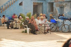 people in Kaya Morocco drawing