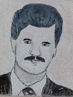 Portrait of the man clipart