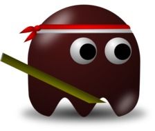warrior from the pacman video game as an illustration