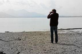 photographer on a nature