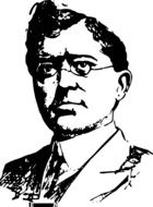 Portrait of man head