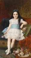 Painting of the girl by Gyorgy Vastagh