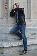 man photographer with camera