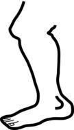 painted human foot