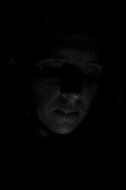 dark portrait of a girl