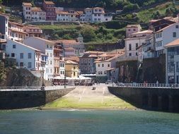 people in the village Cudillero of Principality of Asturias, Spain