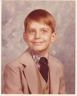 Vintage portrait of smiling boy