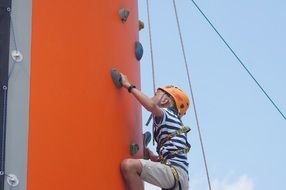 climbing boy