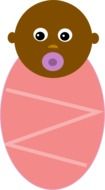 painted black newborn