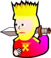 king person with a sword