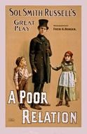 sol smith russel's great play a poor relation vintage poster drawing