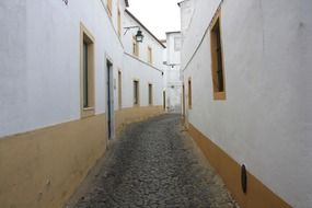 narrow street in the city of empedrado