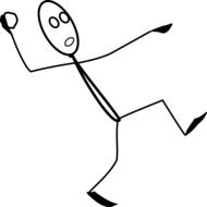 throwing stone stickman