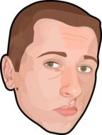 man face head drawing