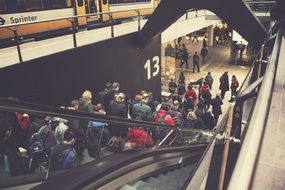 public transport escalator