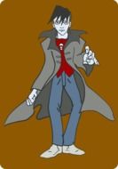 vampire man drawing