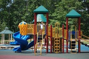 playground in the sunny park