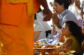 Asian Monks in Thailand