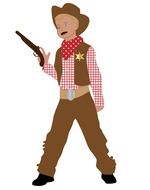 Kid in a cowboy costume