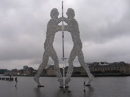 two human silhouettes from molecules