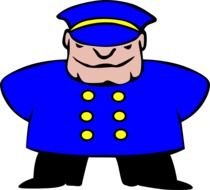 police officer in a blue uniform