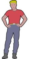Blond guy clipart