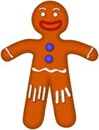 gingerman smiling biscuit