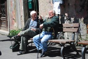 italian men on a street