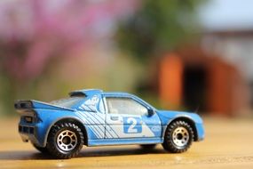 toy blue sports car