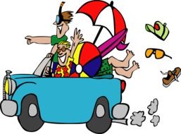 graphic image of funny travelers