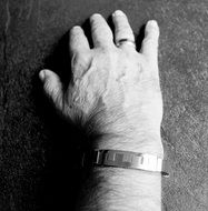 hand man with jewellery